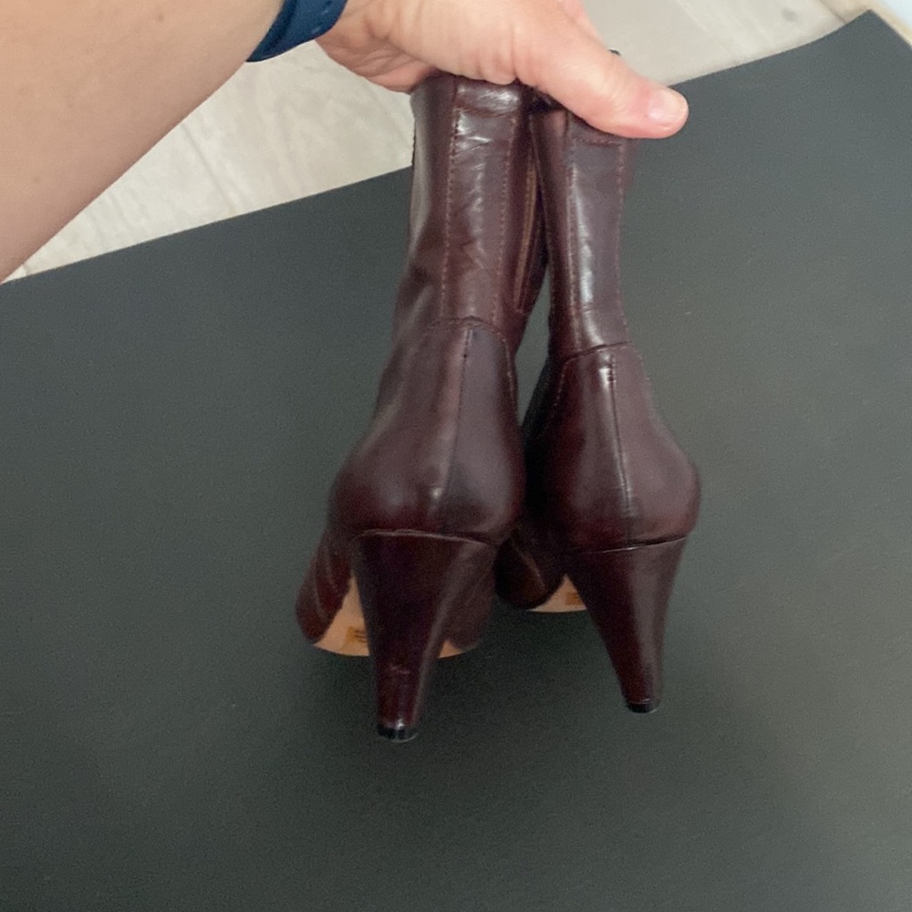 Indigo by Clarks Brown Leather Ankle Boots size 7 - Picture 5 of 8